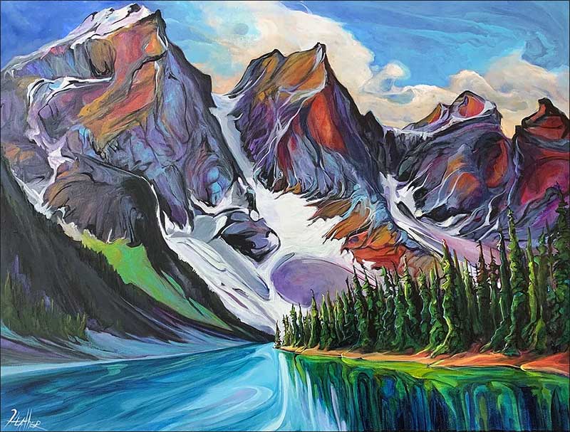 Moraine-Lake-Dreamstate Artwork by Deborah Tilby