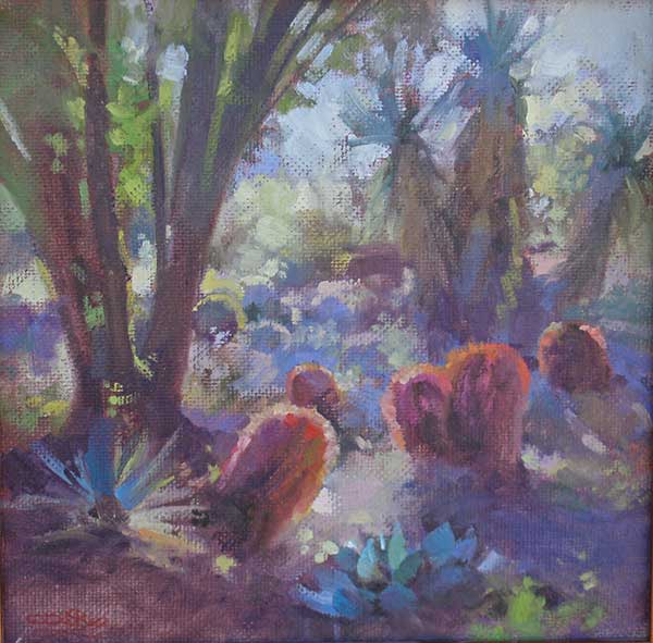 Online pastel Painting of birds in a forest