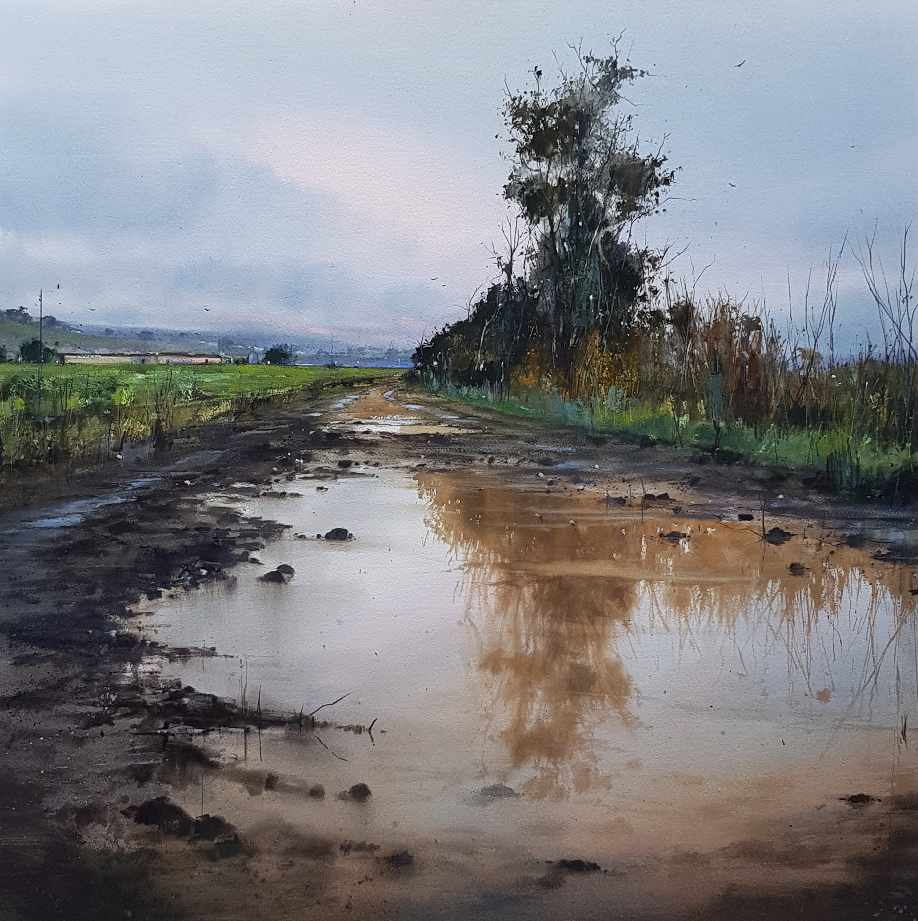 painting of a dirt road by Pablo Ruben