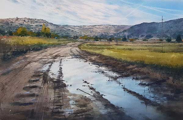 painting of a dirt road by Pablo Ruben