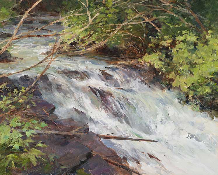 Hidden-in-the-Woods_oil_16x20 Artwork by Deborah Tilby