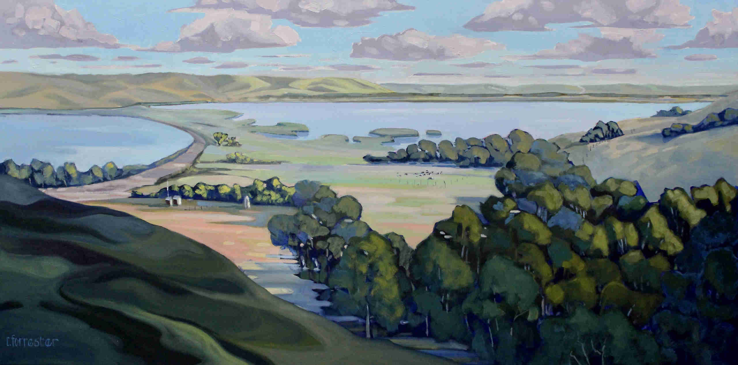 Cam Forrester art tutorials country valley painting