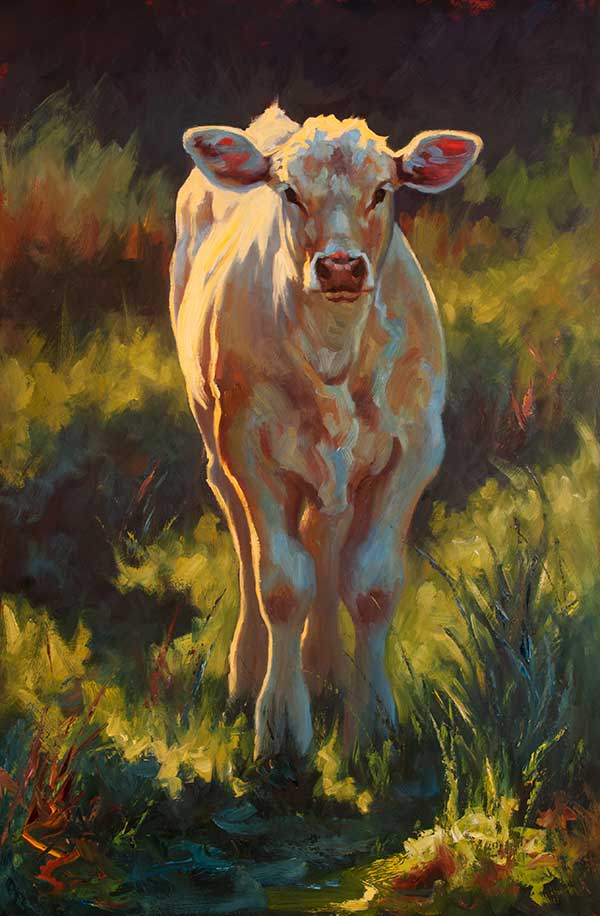 Cheri Christensen oil painting tutorials Oil painting tutorial of a cow