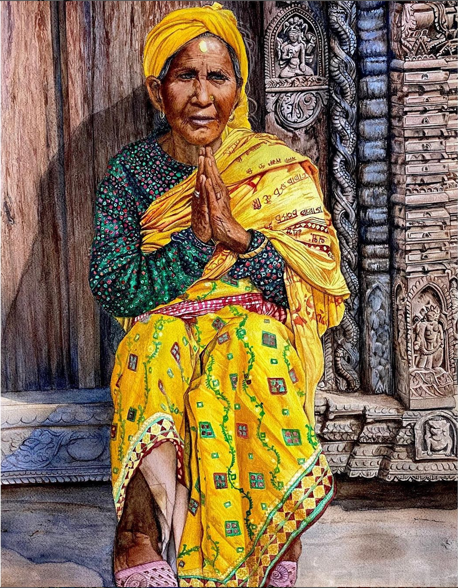 Grandmother Artwork by Janki Chokshi