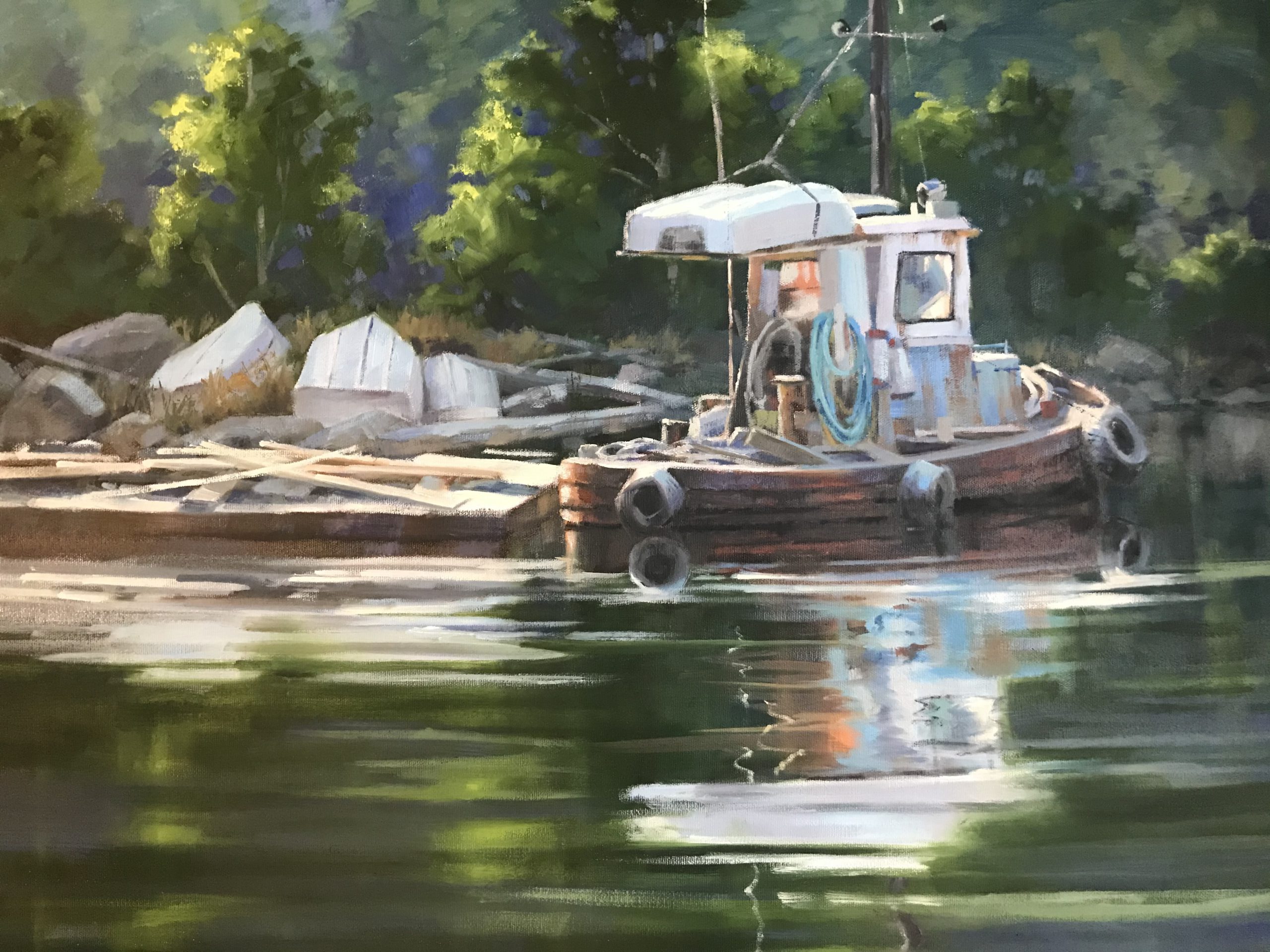 Boat Artwork by Gaye Adams