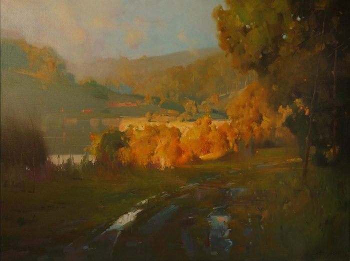 NEW SEPT 17_AfterRain_30x40_700 Artwork by Zhaoming Wu