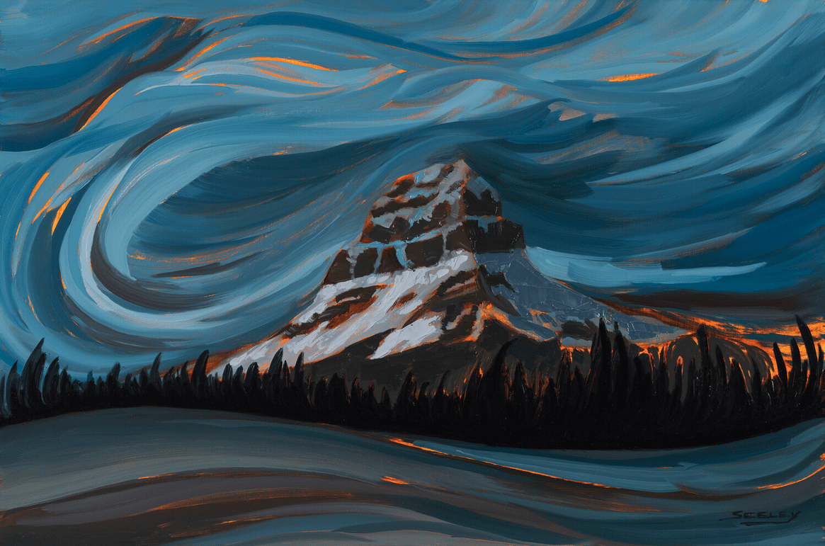 Looming Mountain Artwork by Steve Seeley
