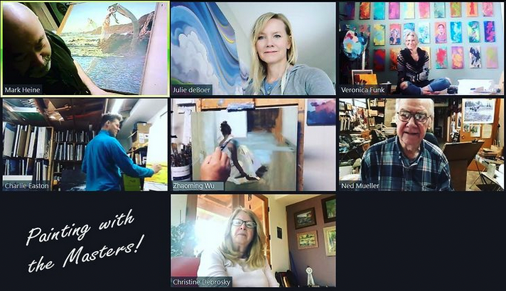 Painting with Masters Julie at LU