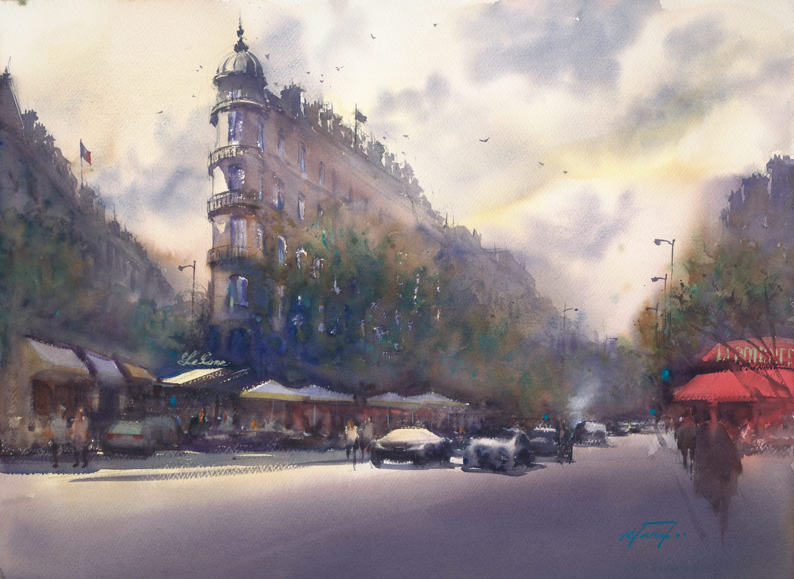Paris Monp R Artwork by Keiko Tanabe