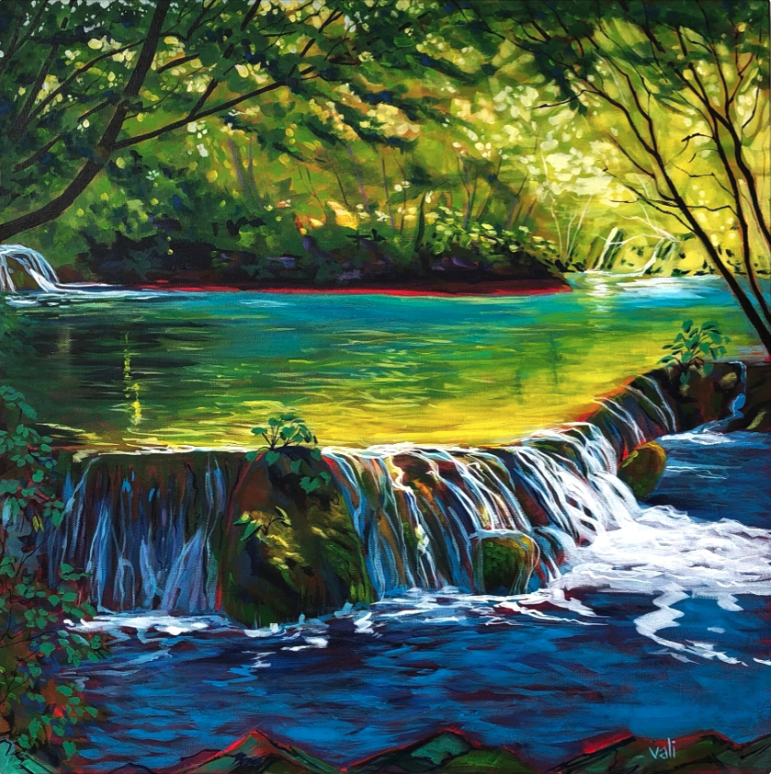 Waterfall Artwork by Vanessa Ali