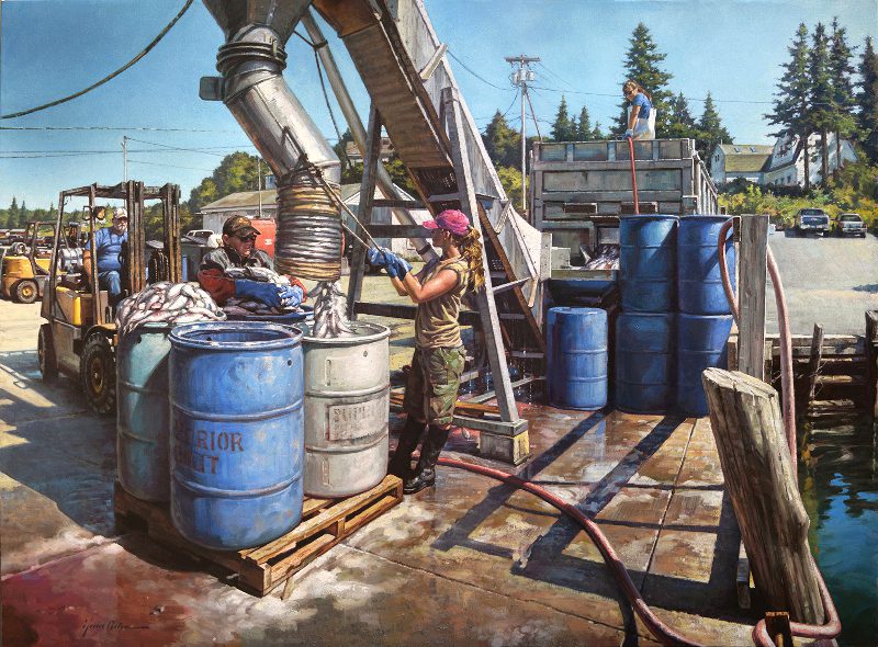 salting-the-herring Artwork by Garin Baker