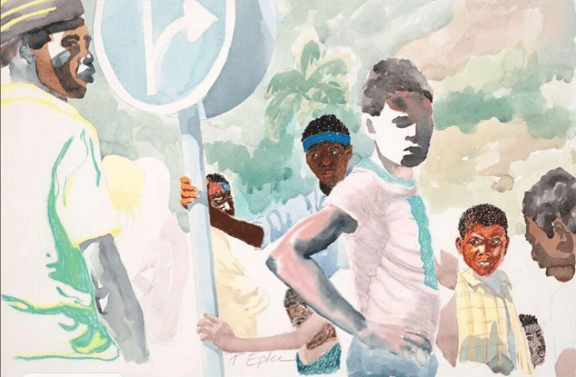 Haiti Watercolor Artwork by Tracy Epler