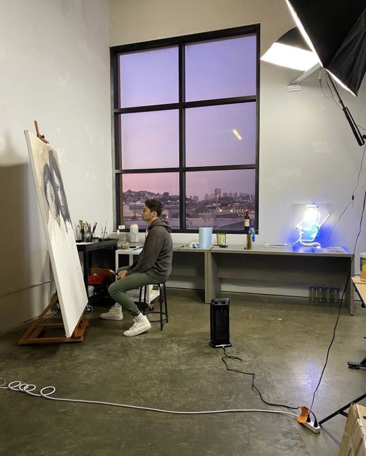 In the Studio Artwork by Zach Krasner