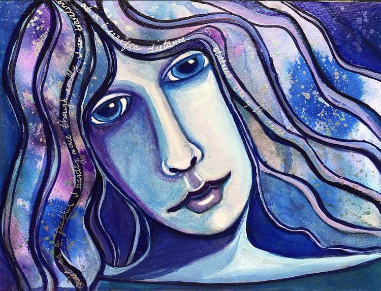 Mary Oliver Artwork by Lynne Mizera