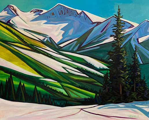 Mountains by Abby Wilson Abby Wilson Painting