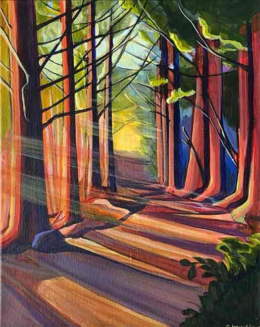 BC Forest by Claudia Gonzalez Claudia Gonzalez Art