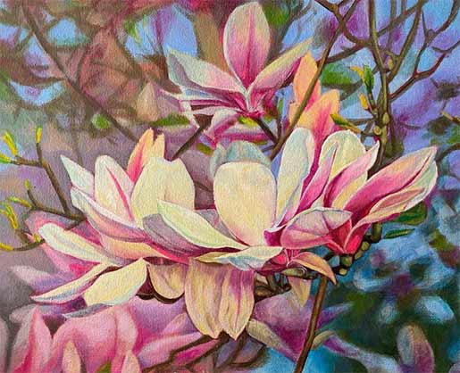 Blooms by Claudia Gonzalez Claudia Gonzalez Painting