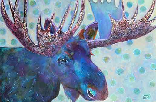 Moose by Shirley Hauck Artwork by Shirley Hauck