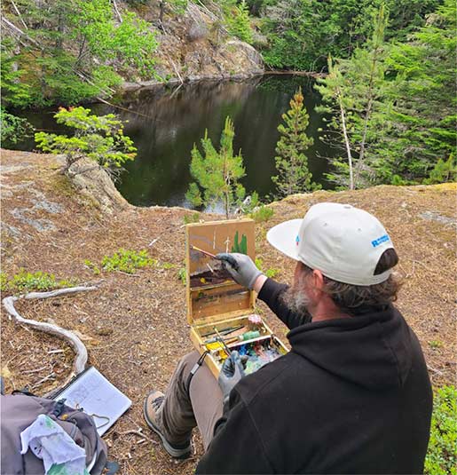 Andrew Bellavie Painting Plein Air Painter Andrew Bellavie
