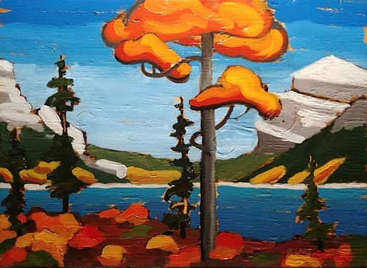 Mountain Lake by Andrew Bellavie Andrew Bellavie Painting