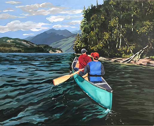 In the Canoe Artwork by Cathy Tetarenko