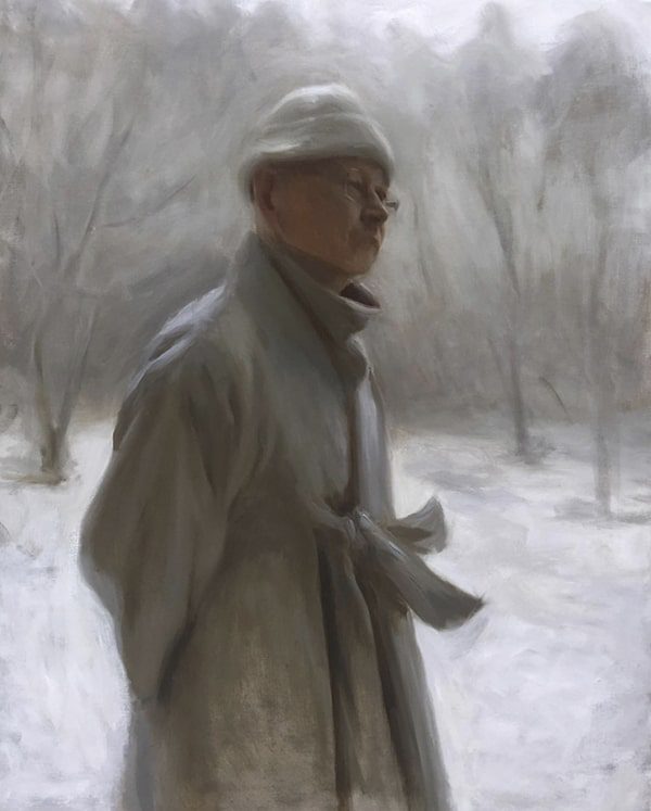 EverythingChanges.OilonLinen.30x42-min Artwork by Michaela Hoppe