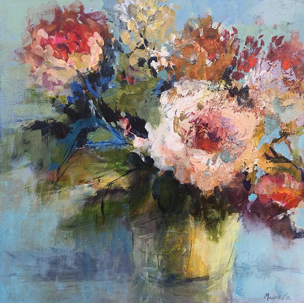 painting of flowers from online art course