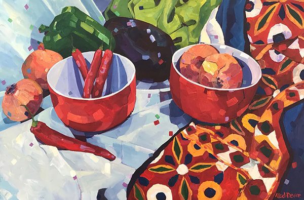 Mellissa Read-Devine_still life with chlli-min Artwork by Michaela Hoppe