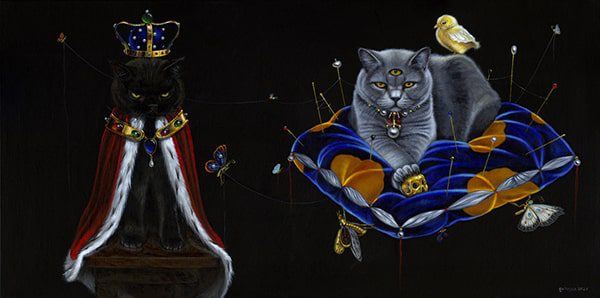 Royal Cats - sRGB 2-min Artwork by Michaela Hoppe