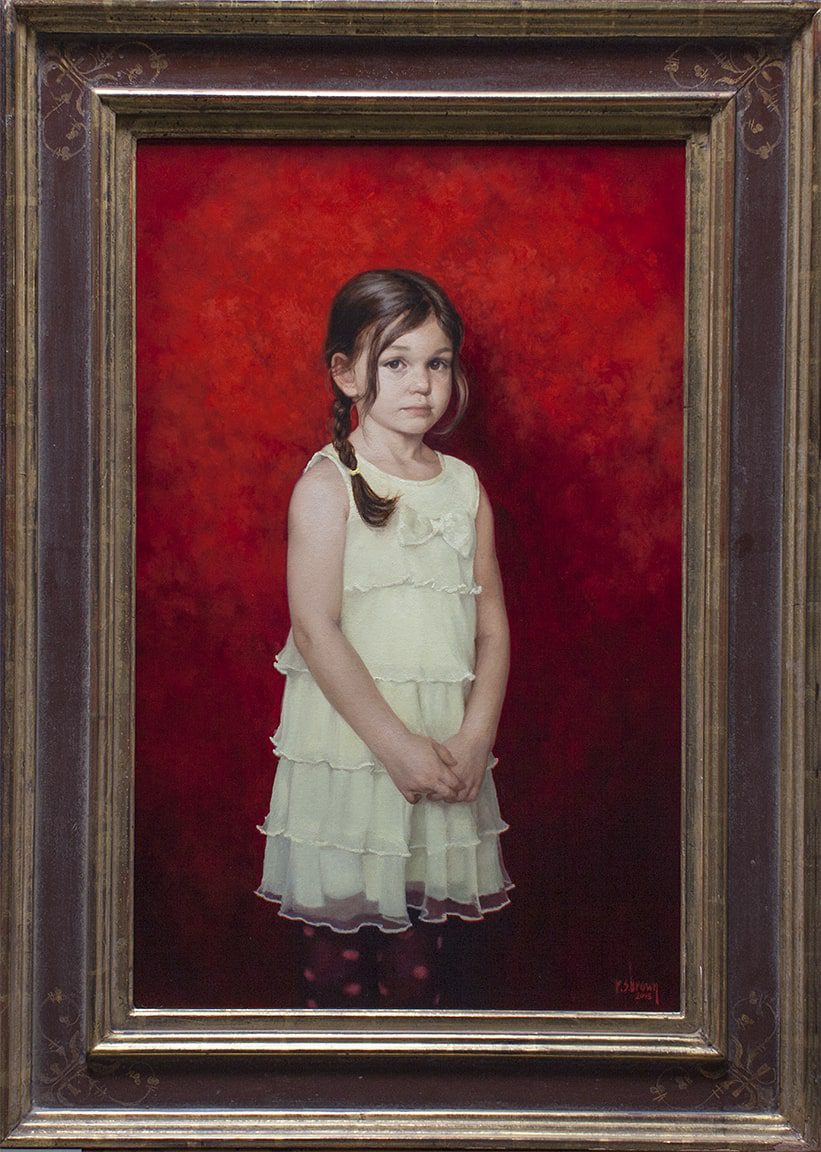 Charlotte.19.5x31.framed.small-min Artwork by Michaela Hoppe