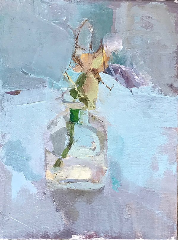 2018_Lisianthus_with_patron_6x8-min Artwork by Grahame Booth