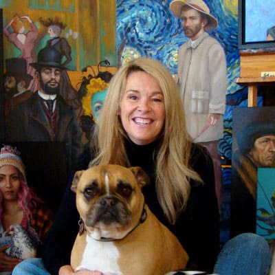 online acrylic painting tutor Christina Ramos