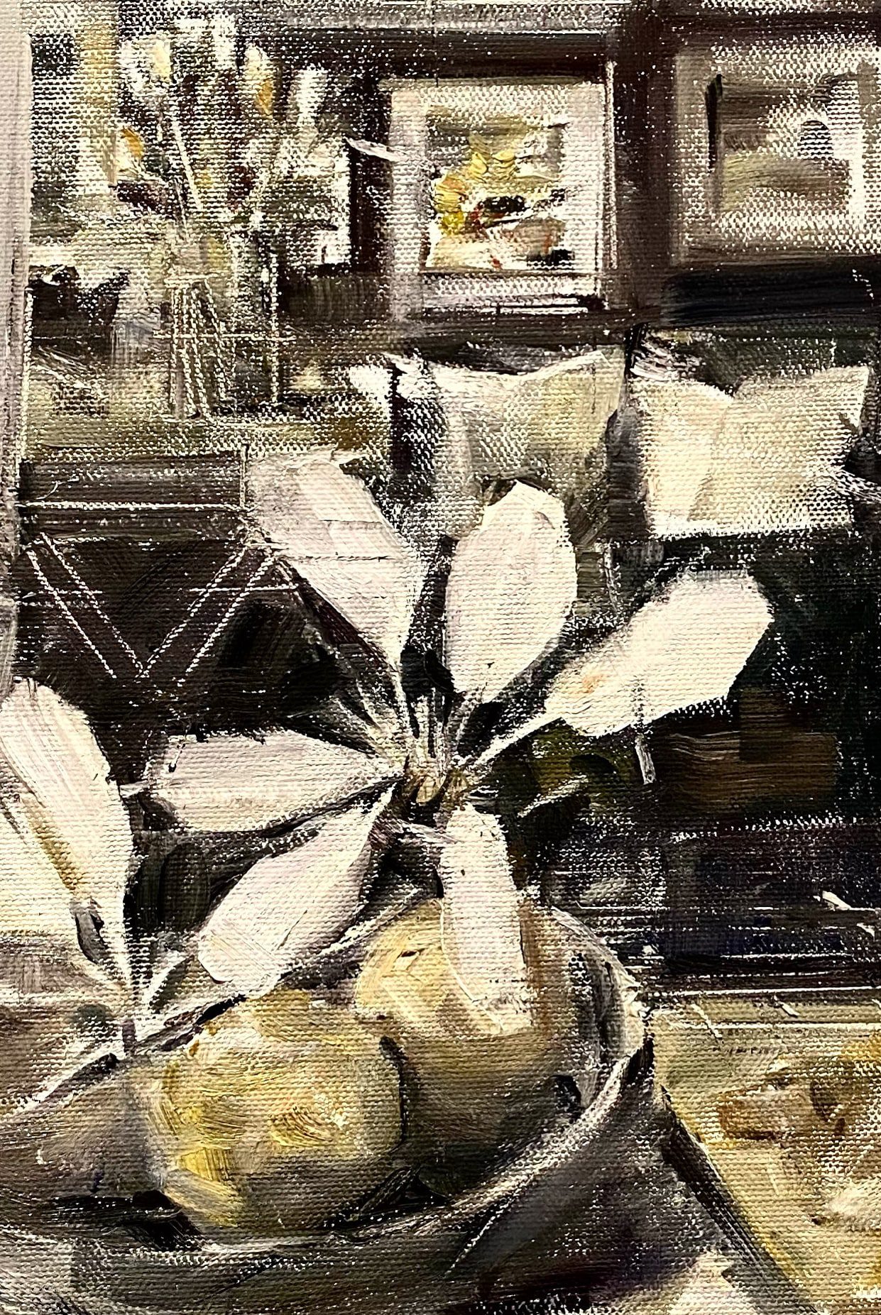 online canvas painting class canvas painting of fruit and flowers