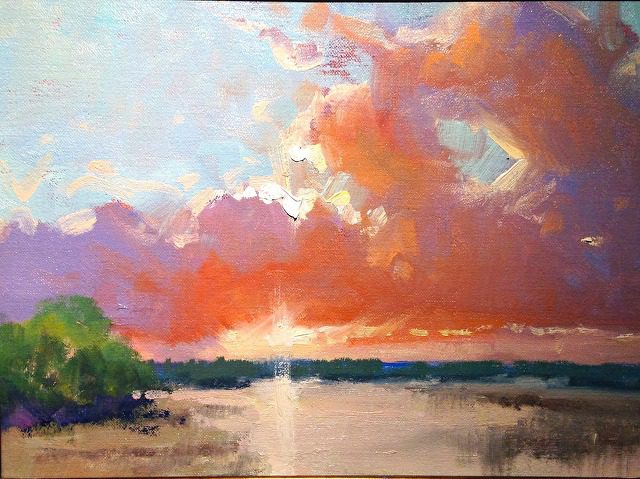 painting of a sunset by doug swinton