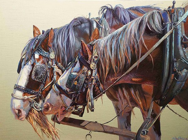 we_re hitched, so what_s yours is mine 30x40oilEllem SML-min Artwork by Cam Forrester