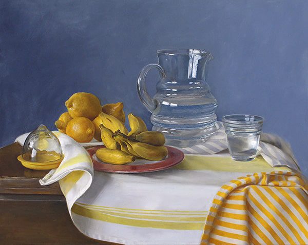 art tutorial painting of fruit on a table
