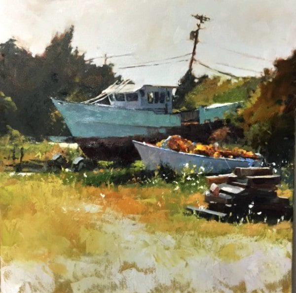 Katie Dobson-Cundiff fine art class example fine art of a boat