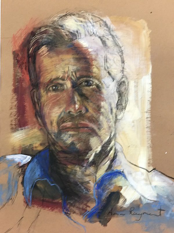 painting of a man on paper