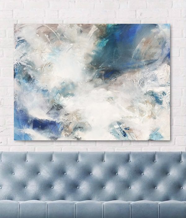abstract wall painting by Lynette Melnyk