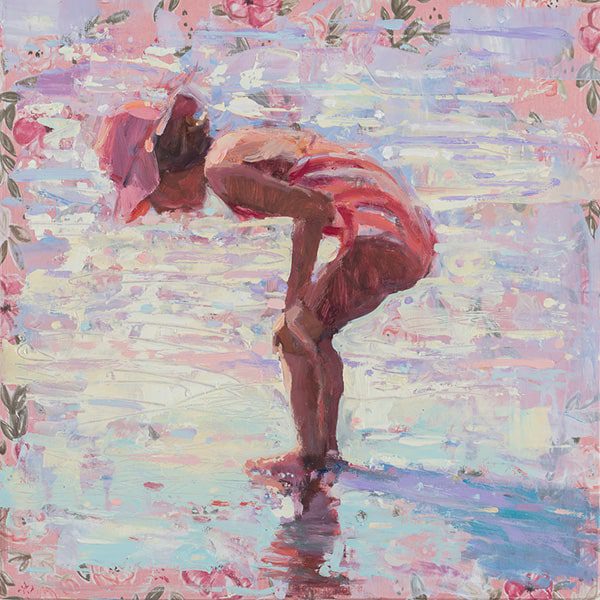 oil painting class example 2 oil painting of woman in water