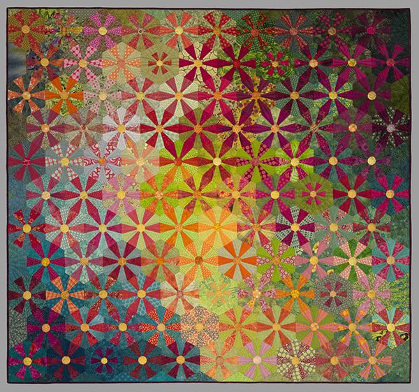 multicolor patterned quilt