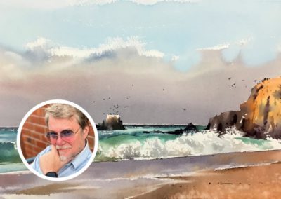 SEASCAPE & WAVES IN WATERCOLOR