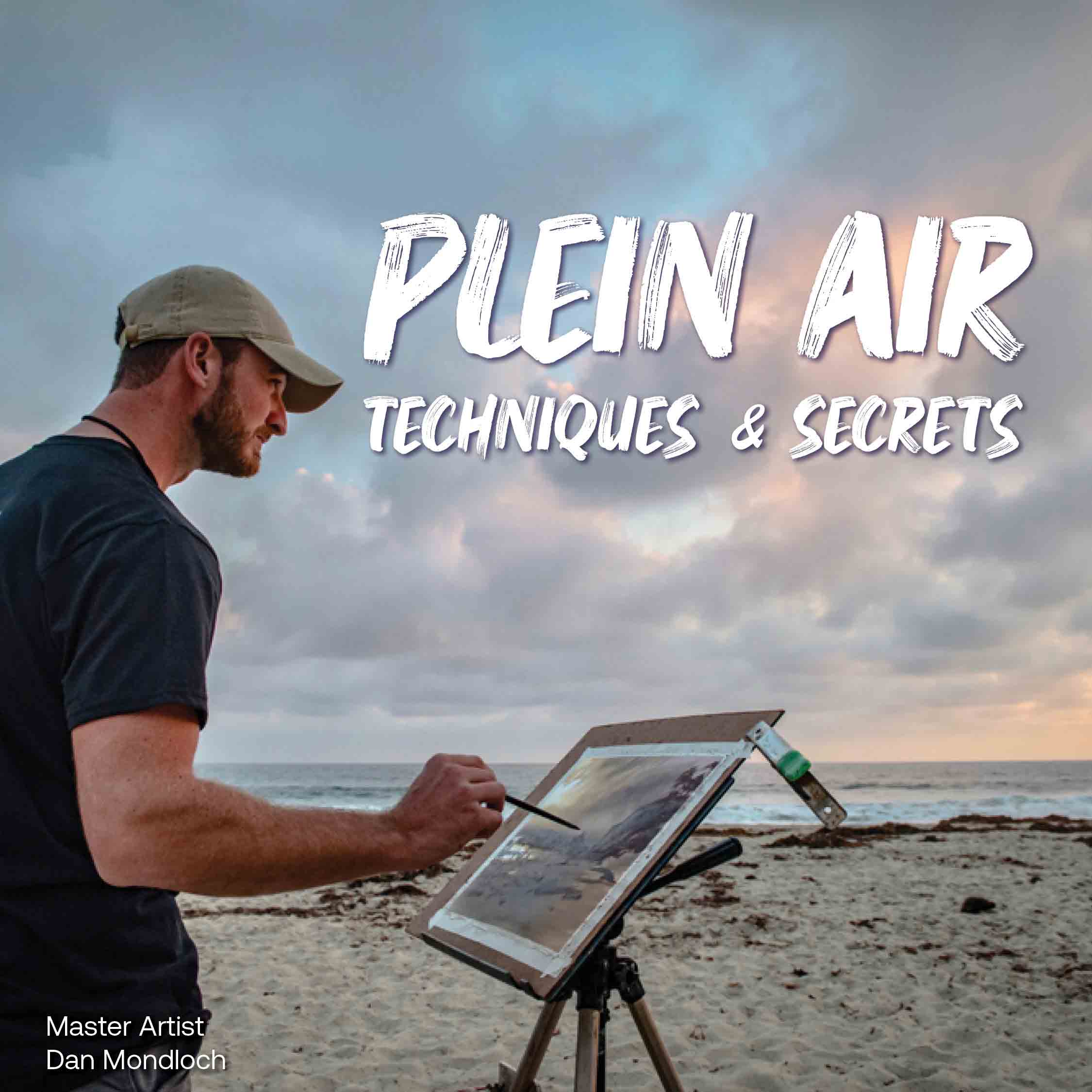 man demonstrating plein air techniques for beginners