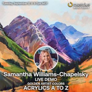 SEPT 12 - LIVE DEMO – Samantha Williams-Chapelsky