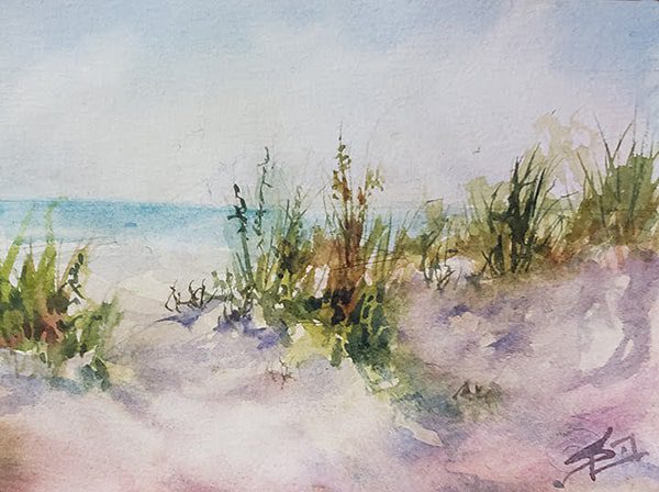 watercolor painting by sue dion