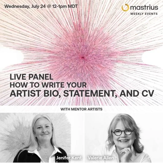 JULY 24 – Live Panel How to Write - Jenifer1 – 7 JULY 24 – Live Panel How to Write with Mastrius Master Artists