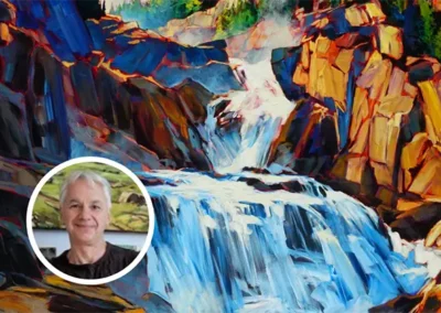 PAINT ROARING WATERFALLS & RAGING WATER