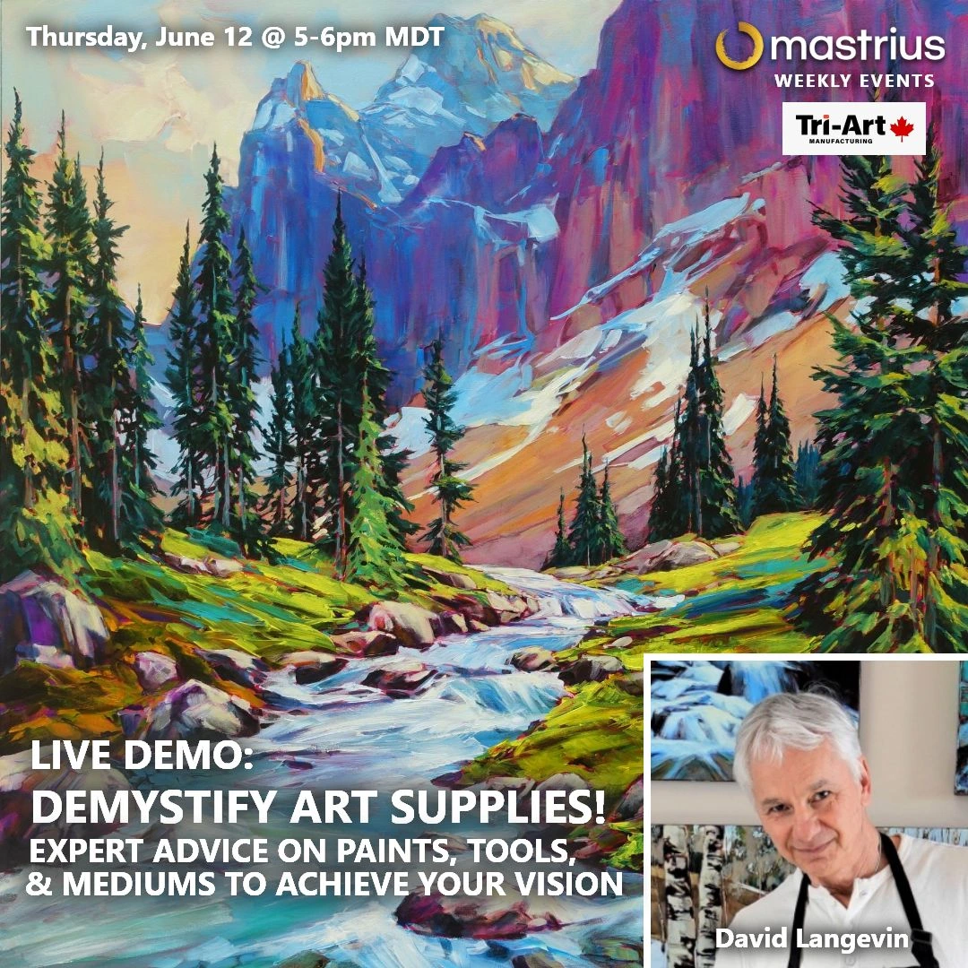 JUNE 12 - LIVE DEMO - David Langevin jpg Live Demo: Demystify Art Supplies