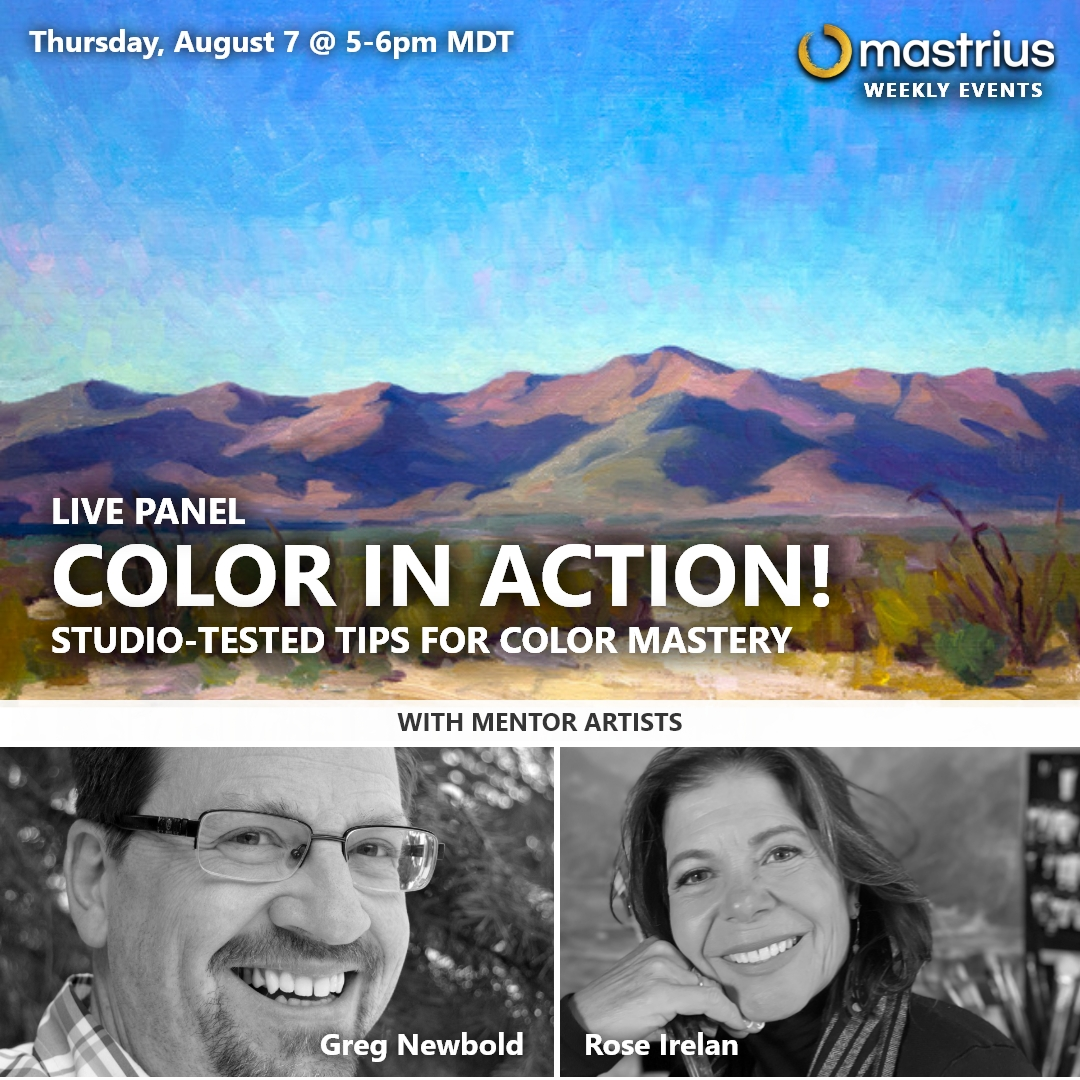 AUG 7 – Live Panel Color In Action - Rose - Square – 1 Live Panel: Color In Action!