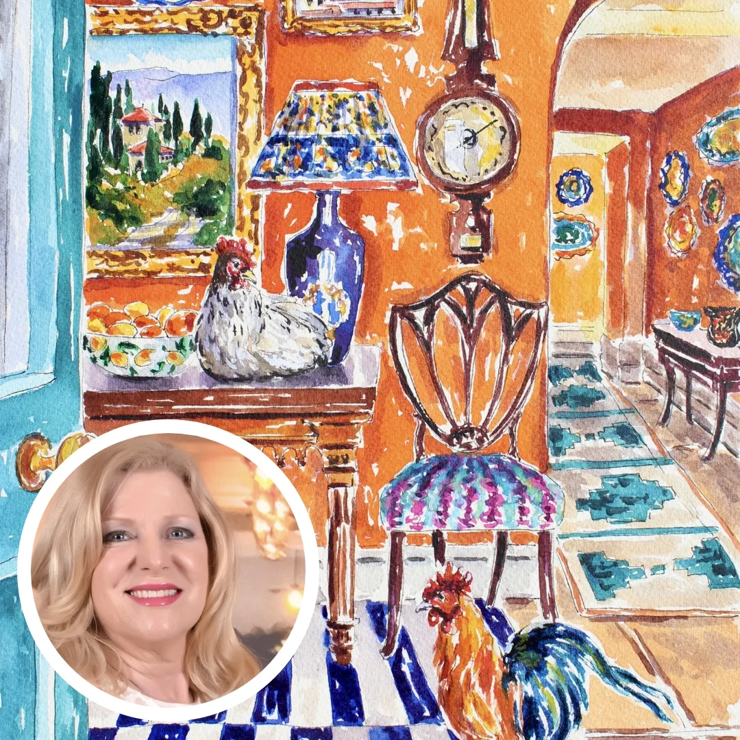 Create Colorful Interiors in Watercolor
